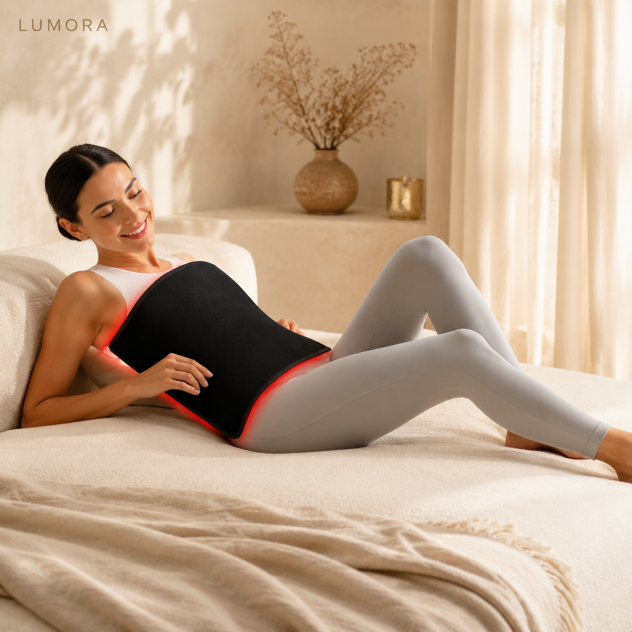 Near-infrared Light-heated Red-light Therapy Waist Belt