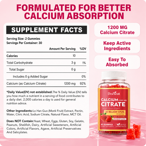 Calcium & Probiotic Gummies