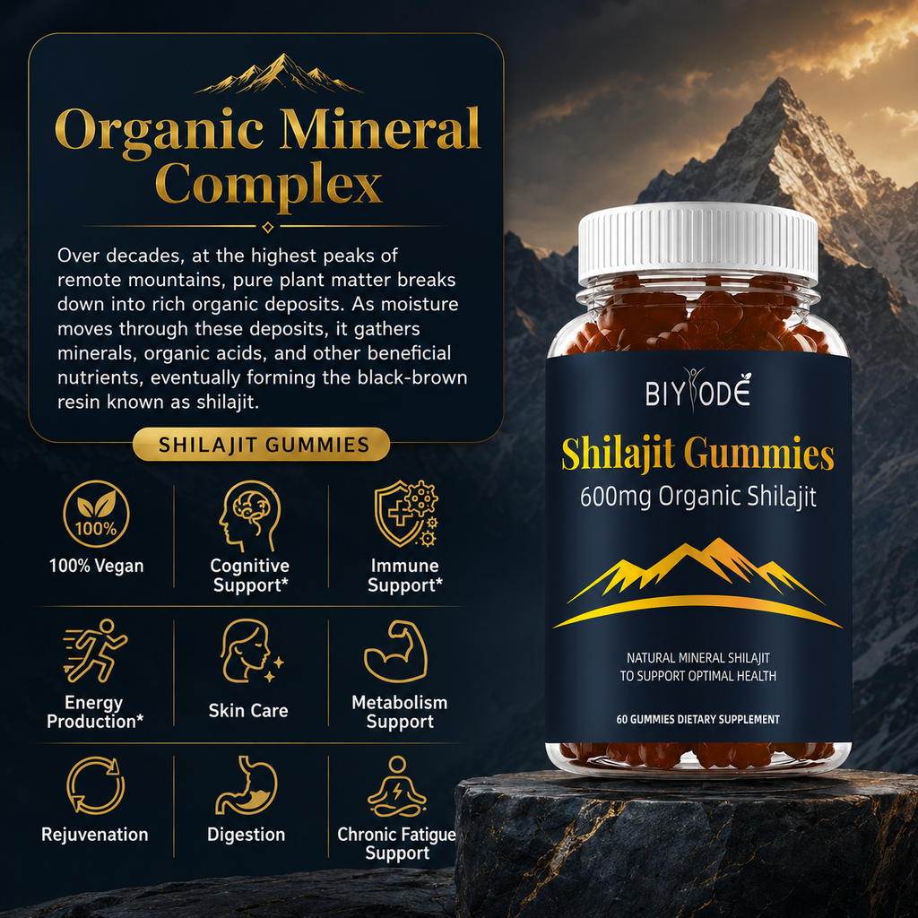 Jiabeikang New Design Wholesale Health Food Supplements Pure Himalayan Shilajit Gummies