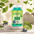 Fast Shipping Ready Stock Wholesale Herbal Supplements Ginkgo Biloba Gummies For Memory & Focus Support