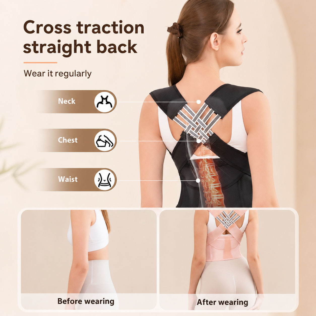 Back Correction Band Breathable Invisible Posture Corrector