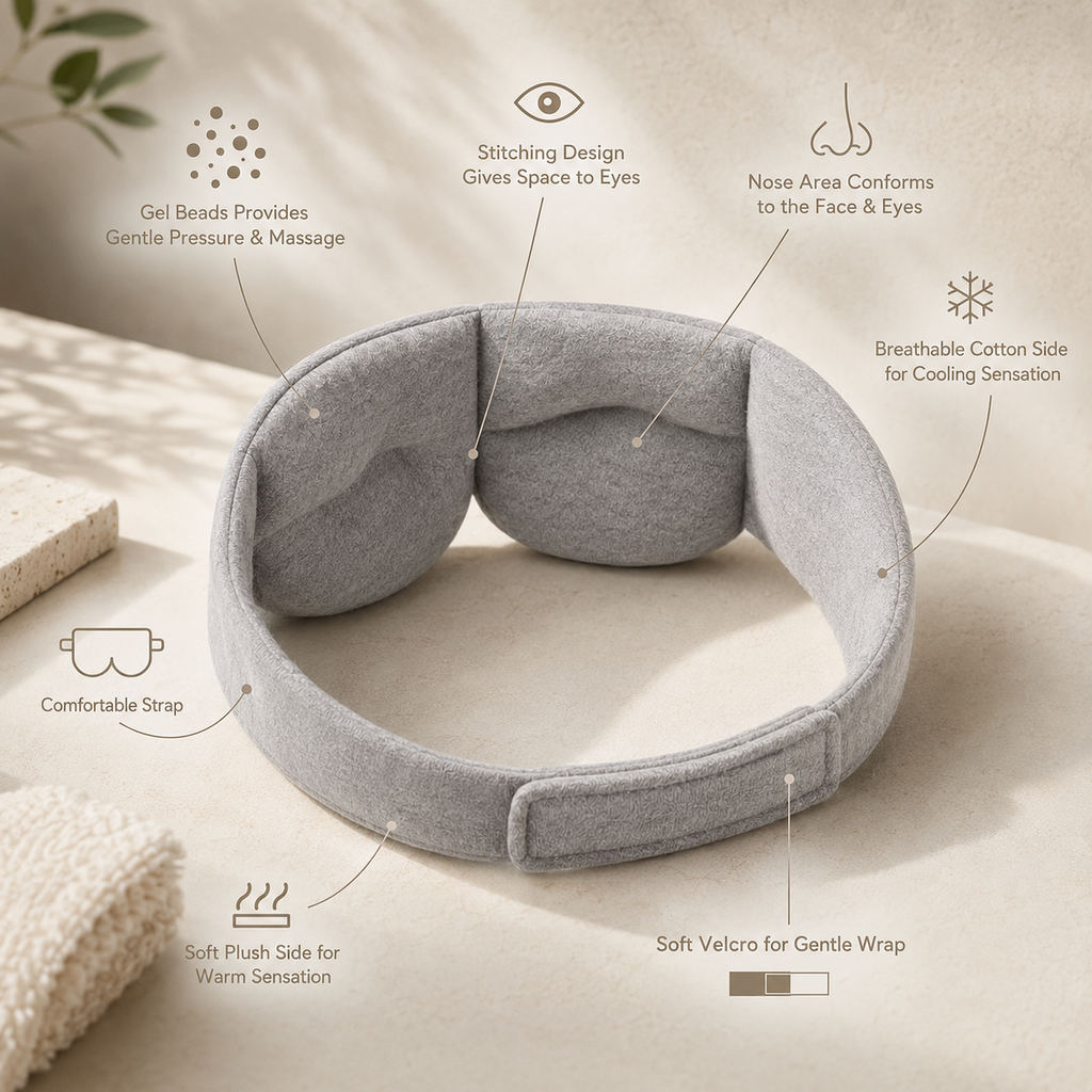 Cold Compress Eye Gravity Eyeshade Myopia Aid Sleep Eye Pillow