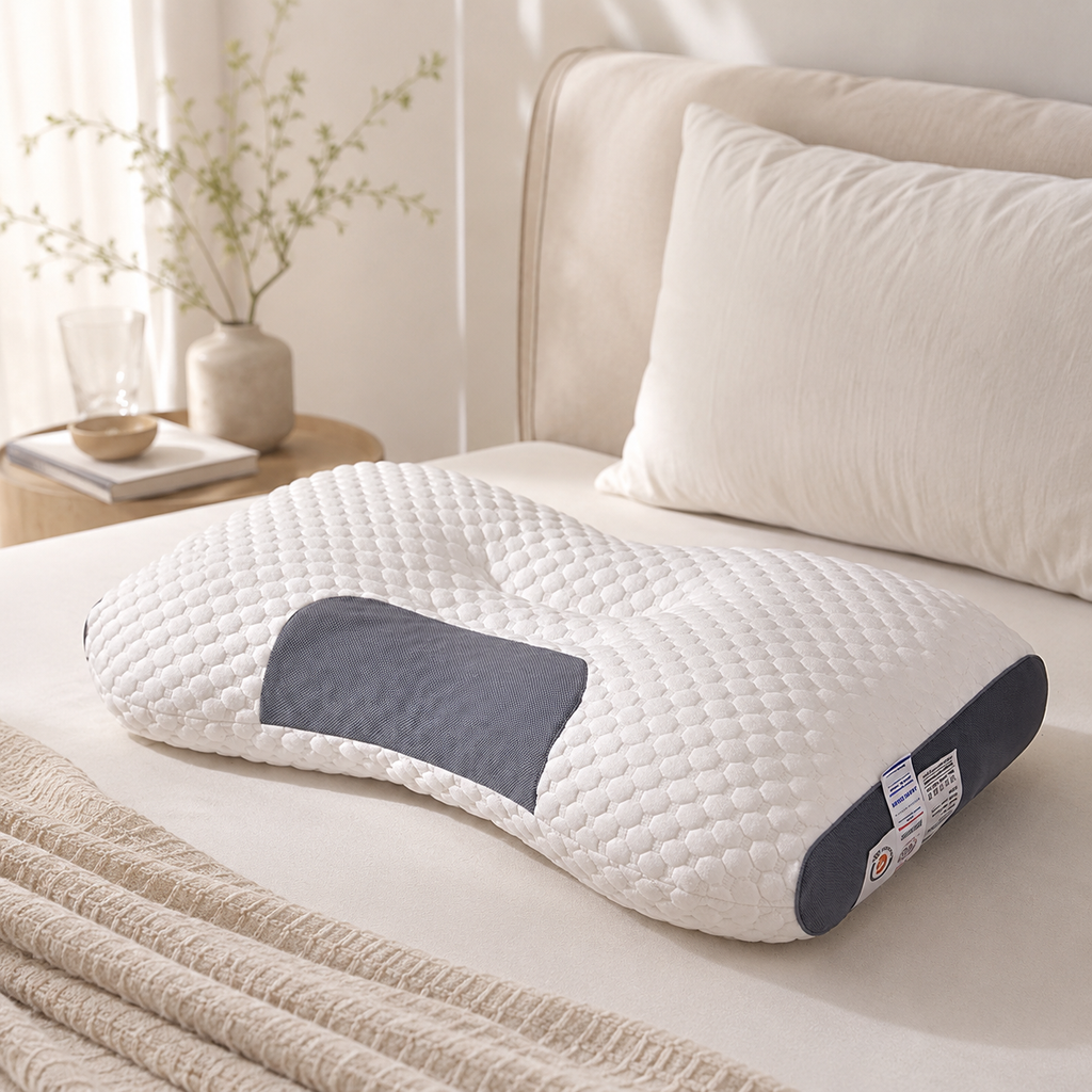 3D Knitted Cotton Pillow Sleep Aid