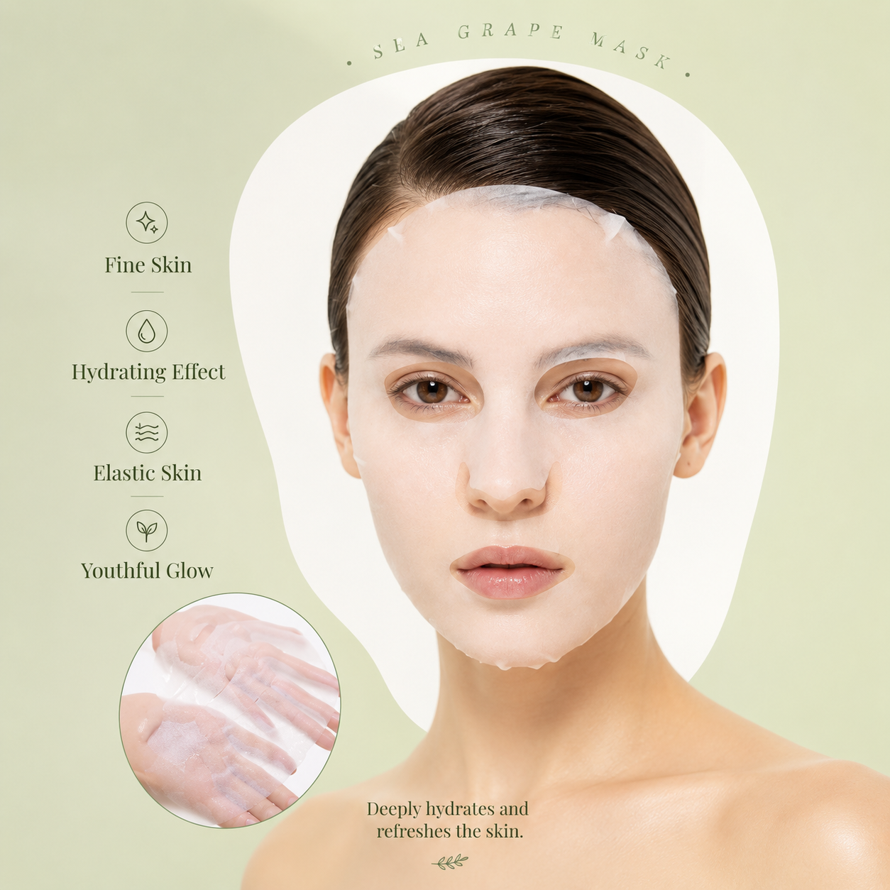 Coccoloba Uvifera Moisturizing Hydrating Mask Brightening