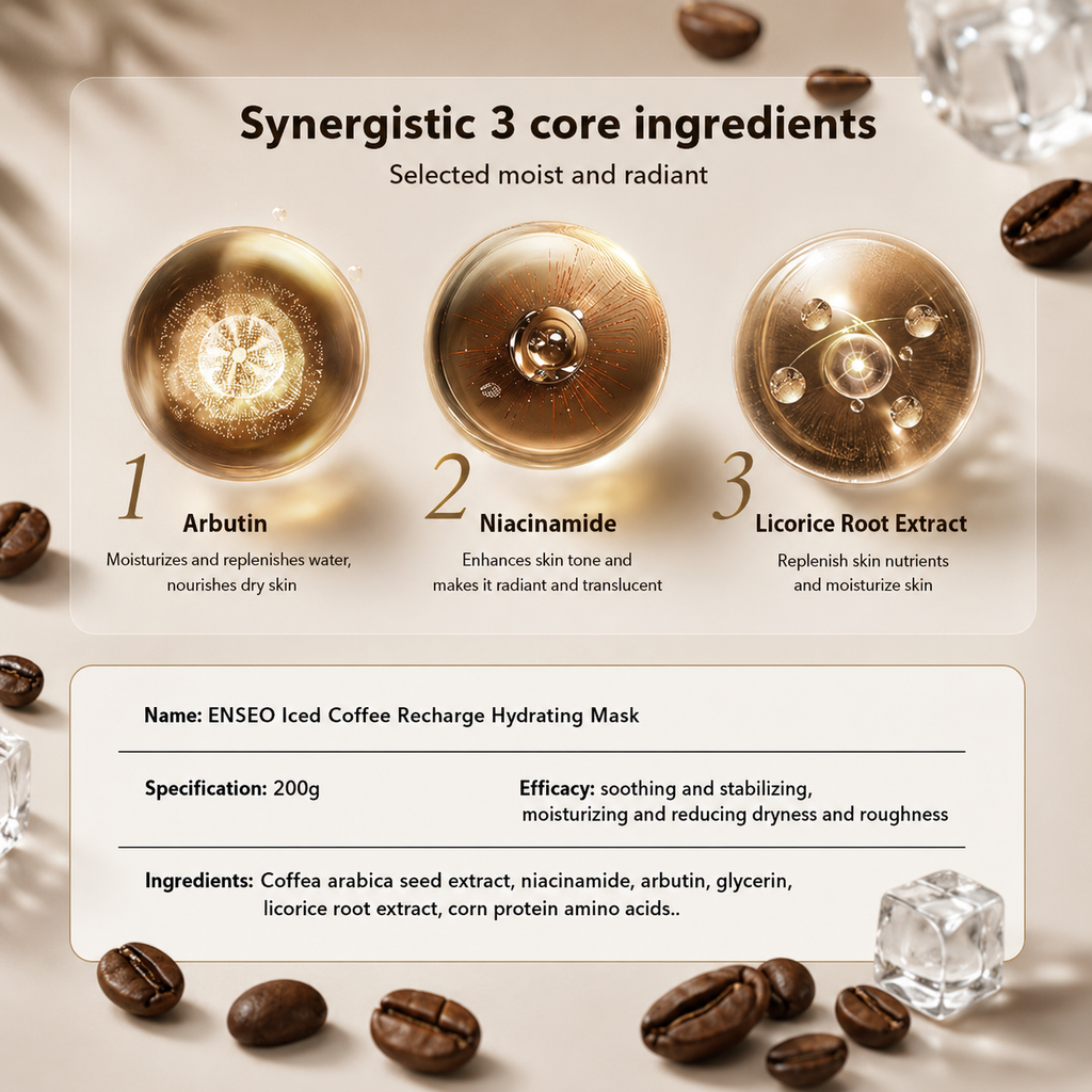 Iced Coffee Water Brightening Mask Hydrating Mask