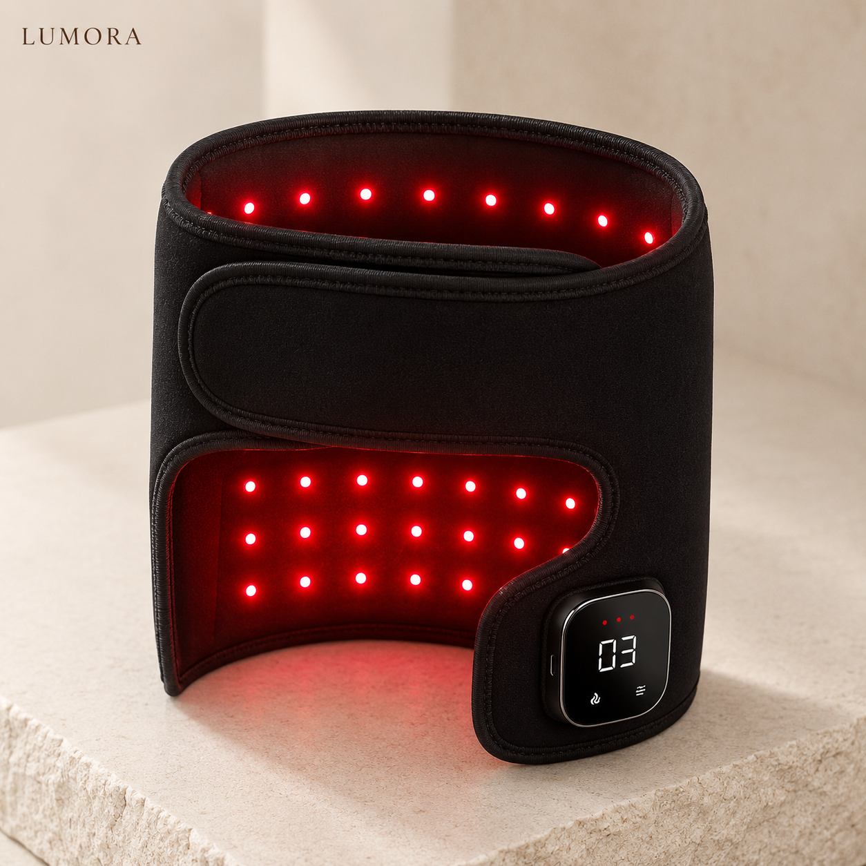 LUMORA infrared therapy wrap red LED interior