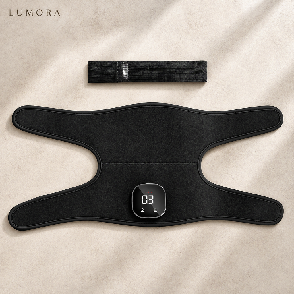 LUMORA infrared therapy wrap opened flat