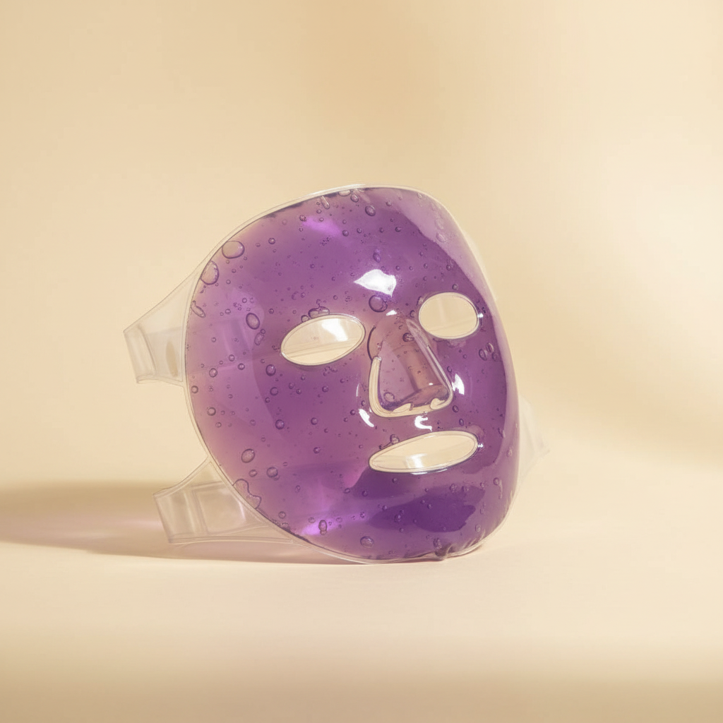 Purple ice mask — cream style